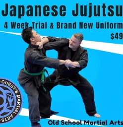 Adults Japanese Jujutsu Trial Classes - $24.50 for 4 weeks of classes AND we will gift you a free uniform to get you started. Thornbury Kickboxing Classes and Lessons