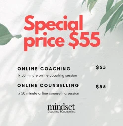 SPECIAL PRICE - $55/session - Online Coaching or Counselling Sydney (cbd) Depression