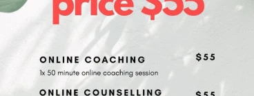 SPECIAL PRICE - $55/session - Online Coaching or Counselling Sydney (cbd) Depression